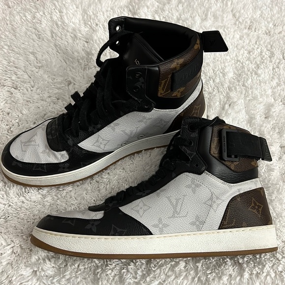 Louis VUITTON Rivoli Sneaker Boot BROWN - Picture 2 of 6